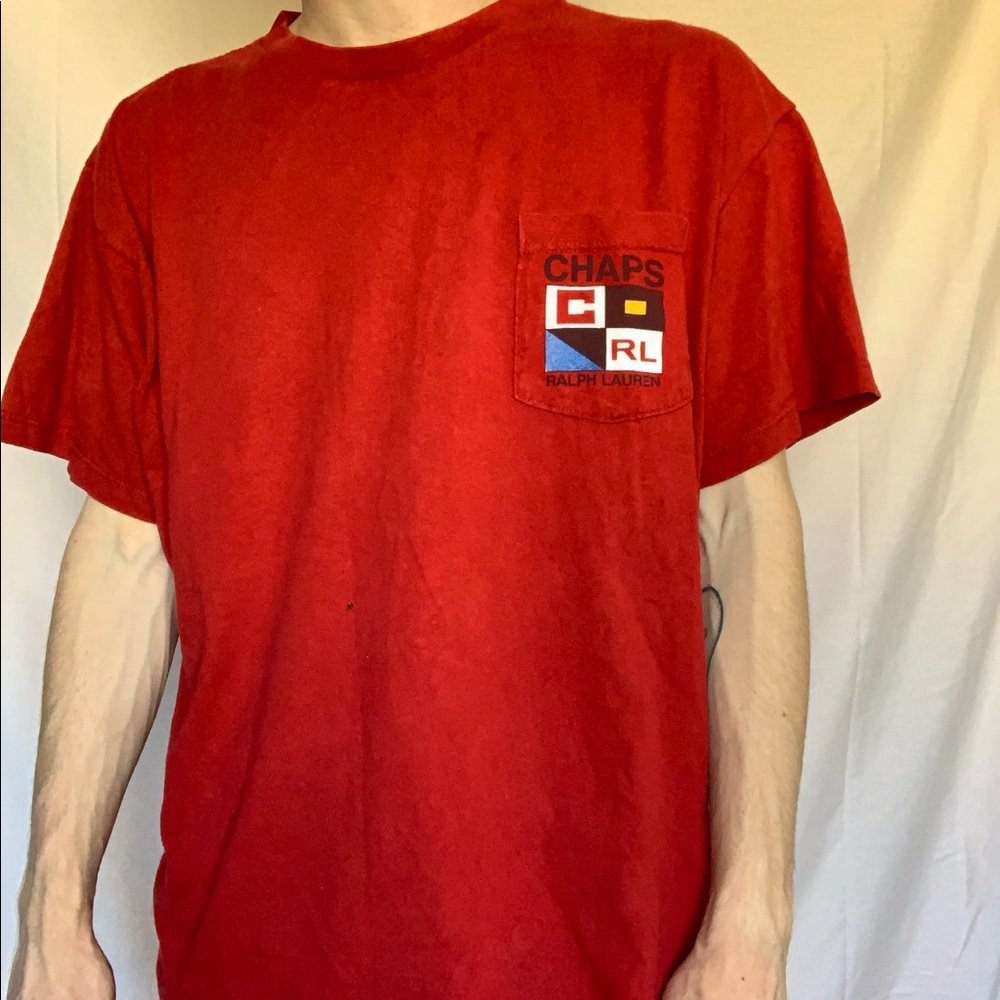 Vintage Ralph Lauren Chaps Pocket Tee - Picture 1 of 5